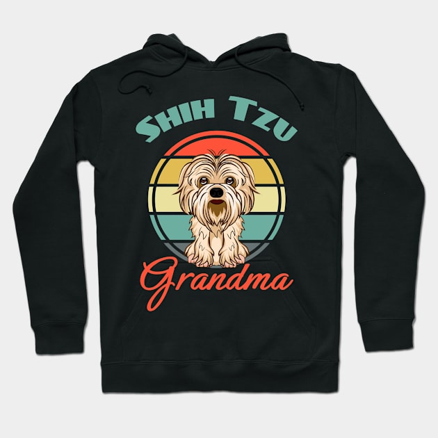 Shih Tzu grandma Shih Tzu Mom Dog Puppy Lover Cute Hoodie by Meteor77